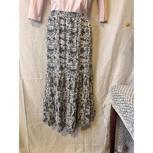 Max Studio London Floral Print Maxi Skirt, Size Large